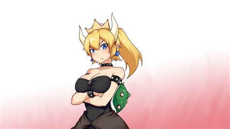 Wallpaper Anime Bowsette Horns Crown 1920x1080 Dhremdt 1468915 Hd Wallpapers Wallhere
