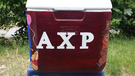 Axp Alpha Chi Rho Cooler Painting Fraternity Frat Formal