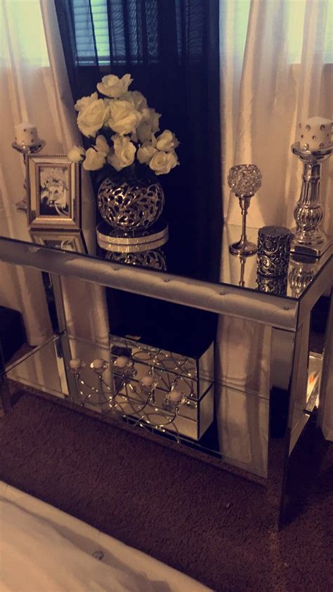 Sofa table decor sofa tables table decorations console tables couch table sofa table styling entry tables entrance table accent tables. Mirrored Console Table | Living decor, Mirrored console ...