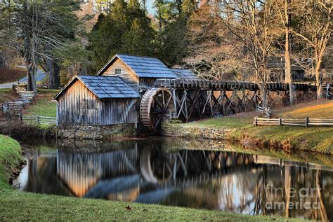 Reflections Of The Mabry Grist Mill Photograph By Adam Jewell Fine