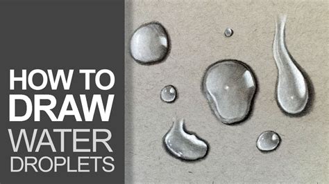 How To Draw Water Droplets Youtube