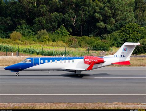 Lx Eaa Luxembourg Air Rescue Learjet 45 At La Coruña Photo Id