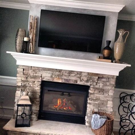 10 Resourceful Ways To Style Your Fire Place Mantel Nice Tvs Above