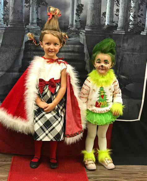 Cindy Lou Hoo And The Grinch Best Kids Costume Sibling Costume