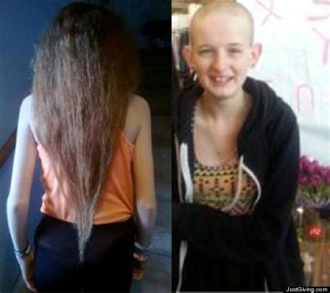 Jess Vine 15 Shaves Head For Cancer Charity But Barred From School