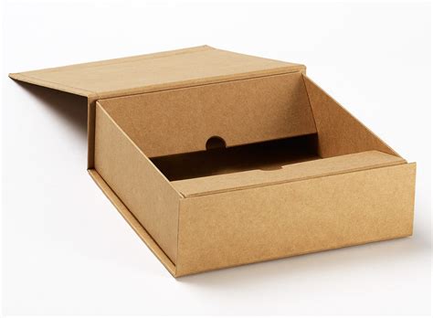 Natural Recycled Kraft Large Folding Magnetic Close T Boxes