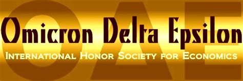 Economics Society Omicron Delta Epsilon