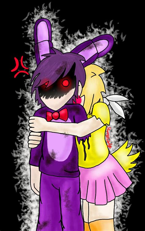 Wbonnie And Toy Chica Chica What Are You Doing By Skimmywolf On
