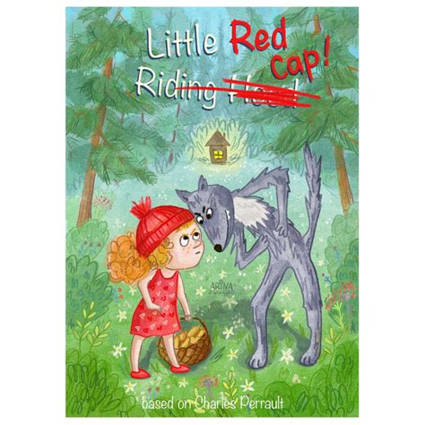 Иллюстрация Little Red Cap в стиле детский книжная графика