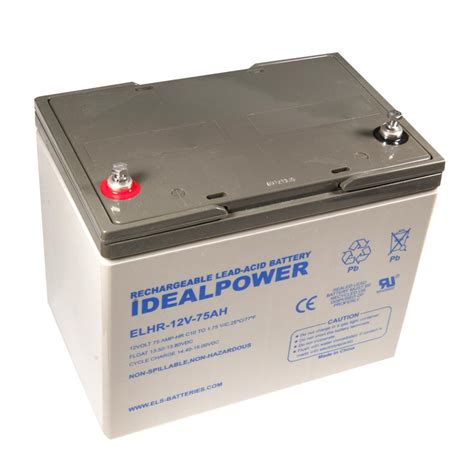 IDEALPOWER ELHR 12V 75AH Sealed Lead Acid Battery | IDEALPOWER 12V 75AH ...