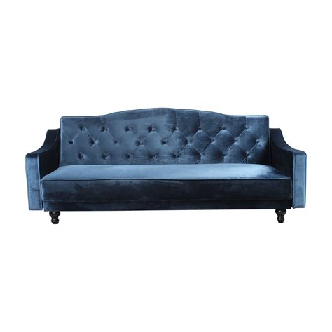 Ava Velvet Tufted Sleeper Sofa Dimensions Patio Ideas