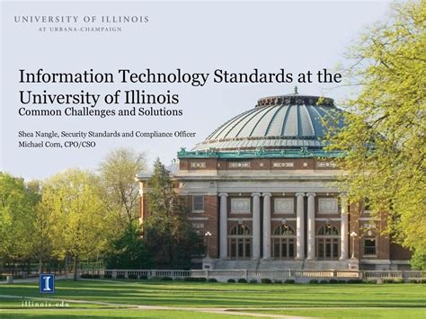 Information Technology Standards At The University Of Illinois Ppt