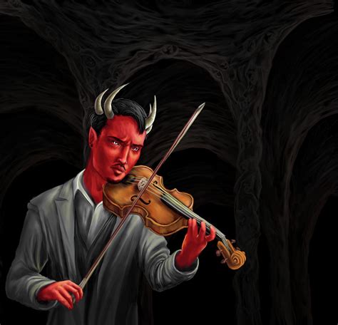 Satan On The Violin Digital Art By Rebecca Phillips Pixels