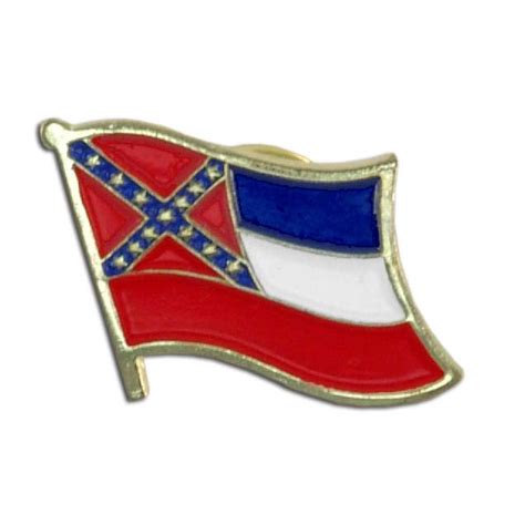 Mississippi Flag Lapel Pin