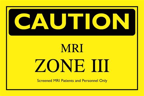 Mri Zone Signs
