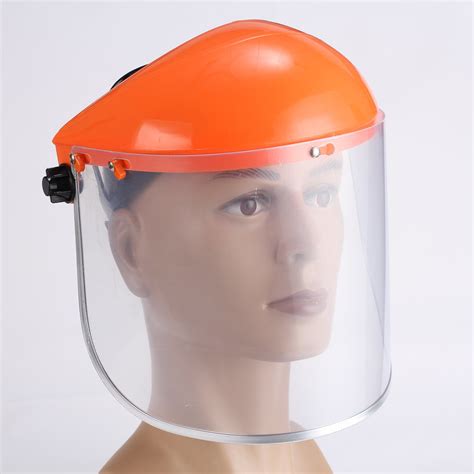 china pc protect face shield visor eye protective with aluminum frame pvc visors manufacturers