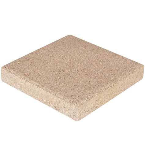 Pavestone 12 In X 12 In San Diego Tan Concrete Step Stone 71275 The