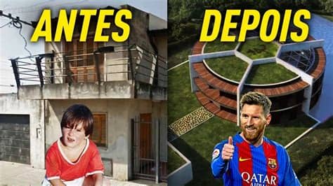 Ha desarrollado toda su carrera en 8. CASA DOS JOGADORES ANTES E DEPOIS DA FAMA! C/ Messi, CR7 ...