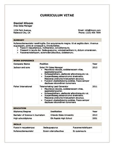 Modern Resume Templates 64 Examples Free Download Hloom