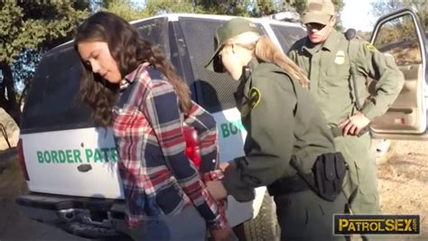 Two Border Patrol Agents Threesome Sex At The Border Zb Porn