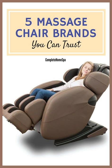 We will now highlight the top 10 variants available when it comes to massage chairs. 5 Massage Chair Brands You Can Trust #completehomespa # ...