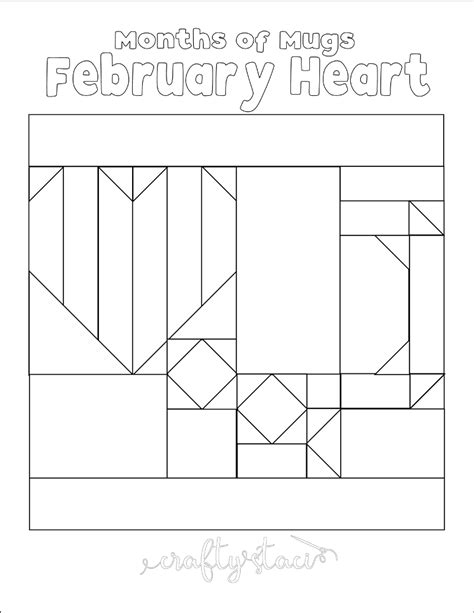 February Heart Months Of Mugs Block Of The Month — Crafty Staci