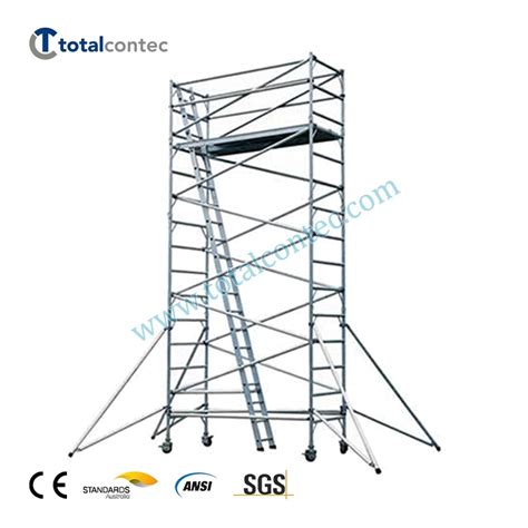 Scaffold Aluminium Mobile Tower With Wheels Aluminium Scaffolding Set