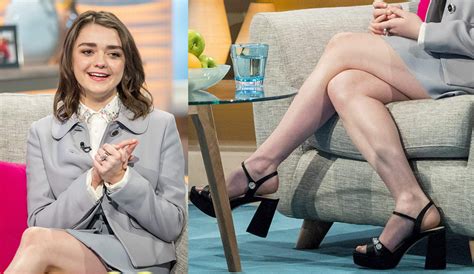 Maisie Williams Crossed Legs ‘lorraine Tv Show In London Legs Cool