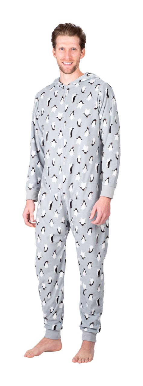 SLEEPHERO Adult Onesie Men Cozy Christmas Holiday Mens Onsie Pajamas