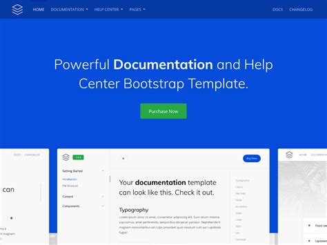 Free Bootstrap Documentation Template Free Printable Templates