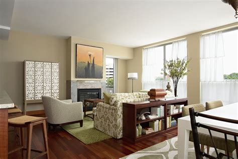 Fresh Tasty Interior Design Small Apartment Condominium Living Room