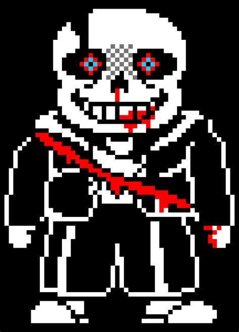 These are fan phases used for scuda last breath (my take on last breath). Undertale Last Breath Sans - Phase 4 | Pixel Art Maker
