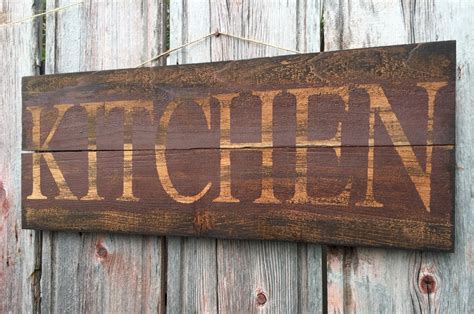 Rustic Kitchen Wood Sign Kitchen Sign Rustic By Redroansigns