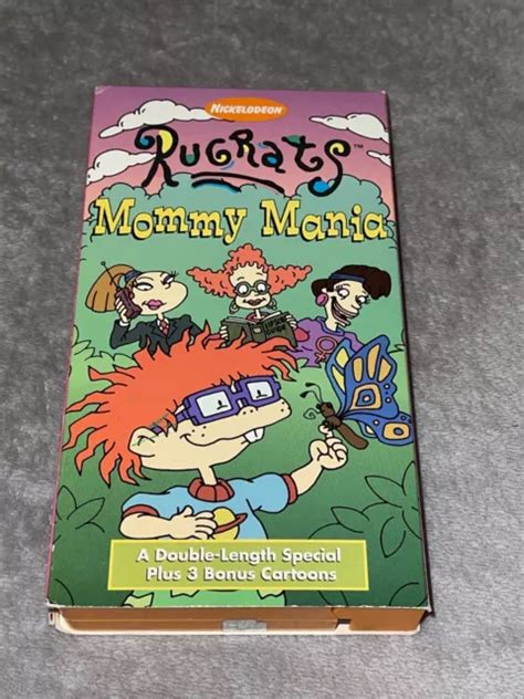 Nickelodeon Rugrats Orange Vhs Lot Of Mommy Mania Diapered Duo The