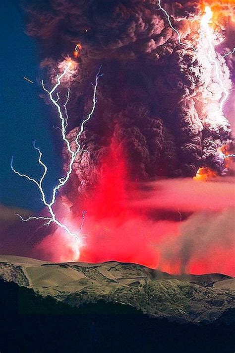 Volcanic Eruption Chile Fenômenos Naturais Natureza Selvagem Natureza