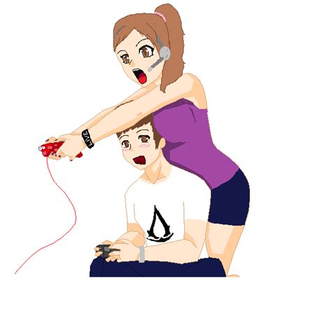 Gamer Couple 20 By Amberawesomesauce On Deviantart