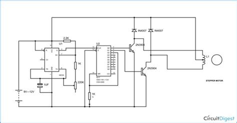 Two Stage Stepper Motor Driver Circuit Electronic Circuits
