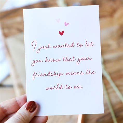 Your Friendship Greeting Card