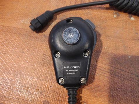 Icom Hm 136b Microphone For Ic M602 Good Working Condition Max