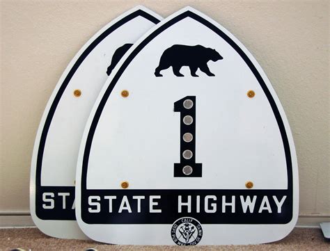 California State Highway 1 Aaroads Shield Gallery
