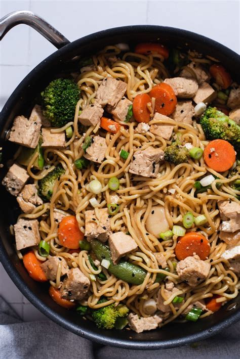 Tofu Stir Fry With Noodles Cozy Peach Kitchen