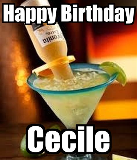 Happy Birthday Cecile Poster Denise Keep Calm O Matic