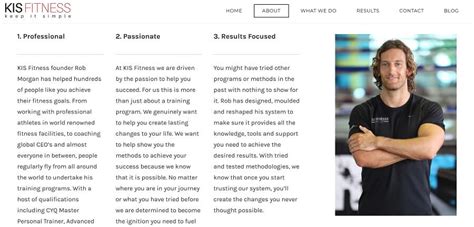 How To Write A Bio For Your Personal Trainer Websites About Page