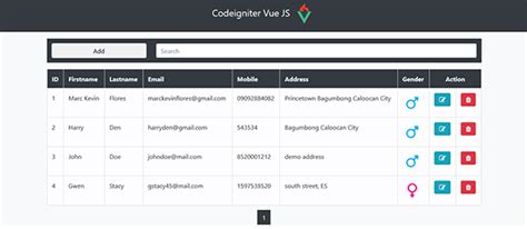 simple crud in codeigniter using vue js with source code source code hot sex picture