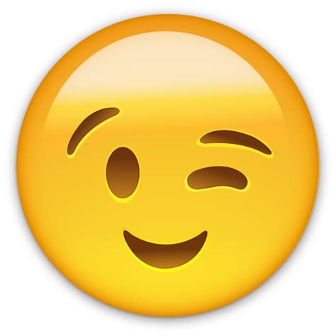 Emoji Transparent Wink Emoji Emoticon Transparent Png