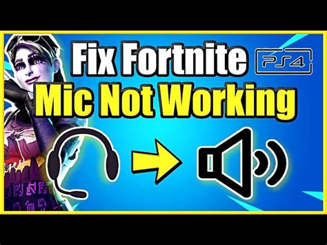 How To Fix Your Fortnite Mic Not Working On Ps4 And Mac