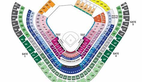 chase field seating chart with rows