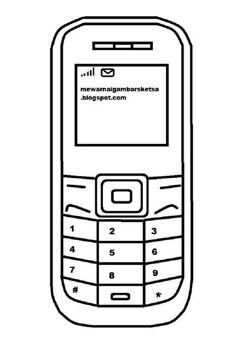 Detail Gambar Mewarnai Handphone Koleksi Nomer 11