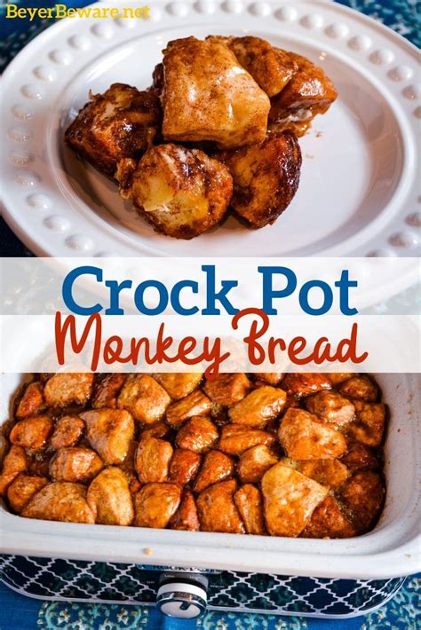 Monkey bread with herbs and cheese, sourdough monkey bread recipe, apple cinnamon monkey bread, etc. Crock Pot Monkey Bread uses refrigerator Grands biscuits ...
