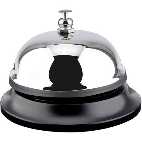 1 PK Call Bell All-Metal Construction Desk Bell Counter bell Service for Hotel Bank - Walmart ...
